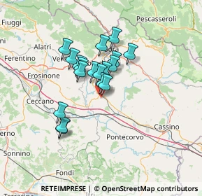 Mappa Via Valle, 03032 Frosinone FR, Italia (10.67167)