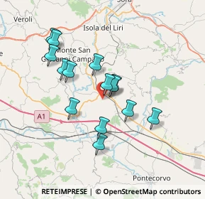 Mappa Via Valle, 03032 Frosinone FR, Italia (6.45786)