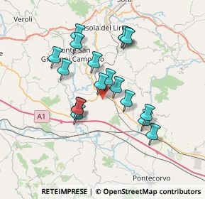 Mappa Via Valle, 03032 Frosinone FR, Italia (6.52889)