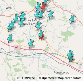 Mappa Via Valle, 03032 Frosinone FR, Italia (10.5615)