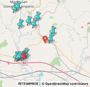 Mappa Via Valle, 03032 Frosinone FR, Italia (5.00357)