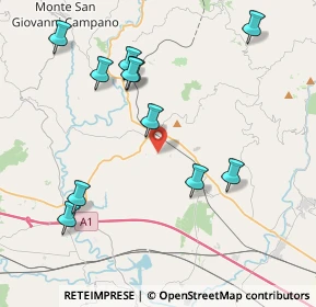 Mappa Via Valle, 03032 Frosinone FR, Italia (4.62091)