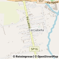 नक्शा Cisterna di Latina