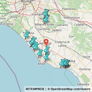 Mappa Via Palmi, 04011 Aprilia LT, Italia (16.50529)