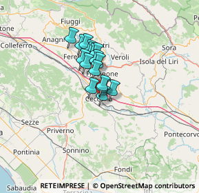 Mappa VIA FABRATERIA VETUS, 03023 Ceccano FR, Italia (8.66118)