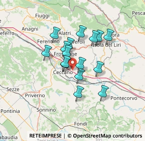 Mappa Via S Maria, 03020 Arnara FR, Italia (10.9525)