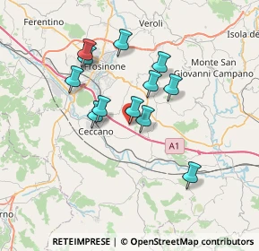 Mappa Via S Maria, 03020 Arnara FR, Italia (6.18167)