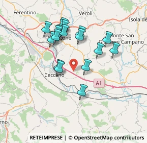 Mappa Via S Maria, 03020 Arnara FR, Italia (7.08889)