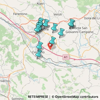 Mappa Via S Maria, 03020 Arnara FR, Italia (7.324)
