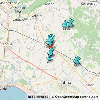 Mappa Via Latina, 04012 Cisterna di Latina LT, Italia (5.42923)