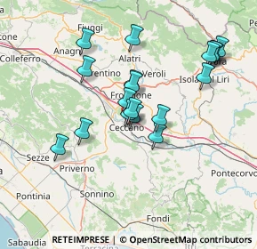 Mappa SR 637, 03023 Ceccano FR (13.76333)