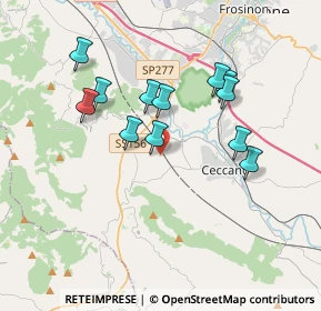 Mappa Via Celleta, 03023 Ceccano FR, Italia (3.43583)