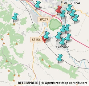 Mappa Via Celleta, 03023 Ceccano FR, Italia (4.72714)