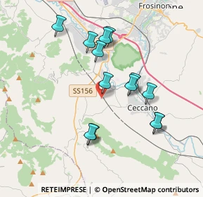 Mappa Via Celleta, 03023 Ceccano FR, Italia (3.67385)