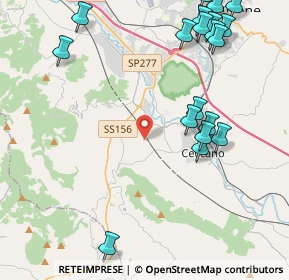 Mappa Via Celleta, 03023 Ceccano FR, Italia (5.8585)