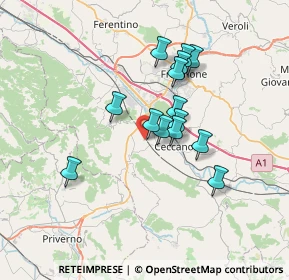 Mappa Via Celleta, 03023 Ceccano FR, Italia (5.91857)