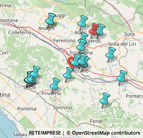 Mappa Via Celleta, 03023 Ceccano FR, Italia (15.7945)
