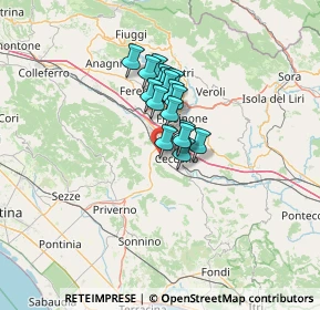 Mappa Via Celleta, 03023 Ceccano FR, Italia (8.59353)