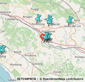 Mappa Via Celleta, 03023 Ceccano FR, Italia (16.80909)