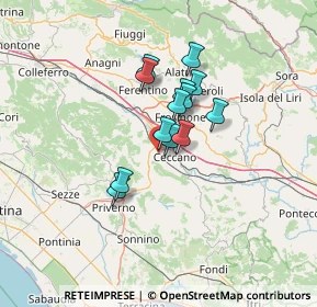 Mappa Via Celleta, 03023 Ceccano FR, Italia (9.76)
