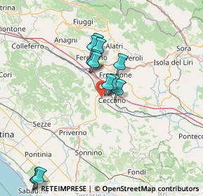 Mappa Via Celleta, 03023 Ceccano FR, Italia (16.66357)