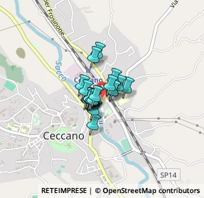 Mappa Via Ponte, 03023 Ceccano FR, Italia (0.1955)
