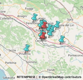 Mappa Via Ponte, 03023 Ceccano FR, Italia (8.51333)