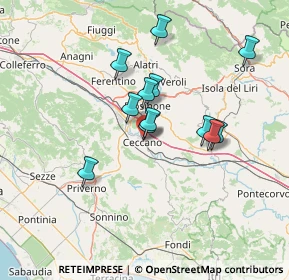 Mappa Via Ponte, 03023 Ceccano FR, Italia (12.27583)