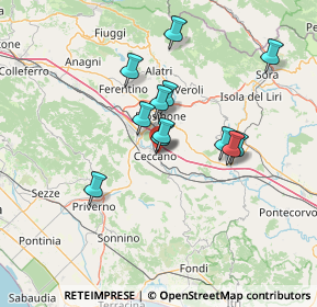 Mappa Borgo San Lucia, 03023 Ceccano FR, Italia (12.25833)