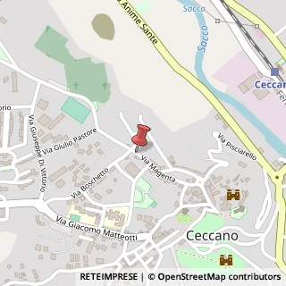 Mappa Via magenta 26, 03023 Ceccano, Frosinone (Lazio)