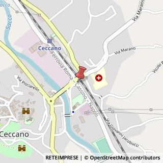 Mappa Via San Francesco D'Assisi, 15, 03023 Ceccano, Frosinone (Lazio)