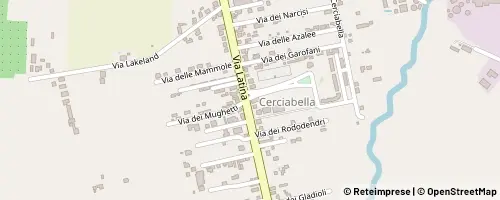 Mappa Cisterna di Latina