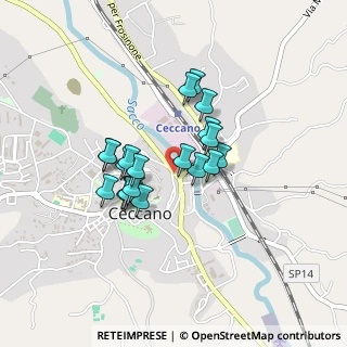 Mappa Via Porta Abbasso, 03023 Ceccano FR, Italia (0.345)