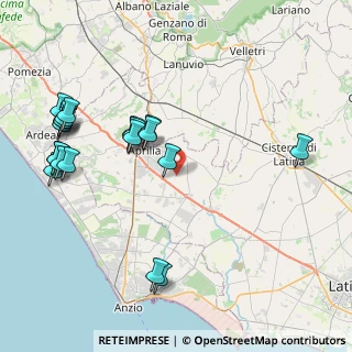 Mappa Via del Campo, 04011 Aprilia LT, Italia (10.224)