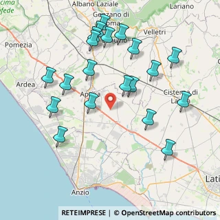 Mappa Via del Campo, 04011 Aprilia LT, Italia (9.145)