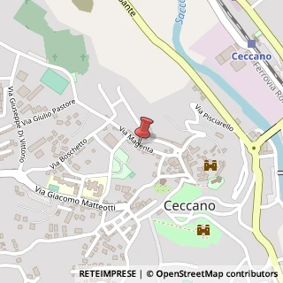 Mappa Via Magenta, 60, 03023 Ceccano, Frosinone (Lazio)