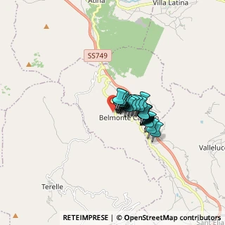 Mappa Via Morrone, 03040 Belmonte Castello FR, Italia (0.8913)