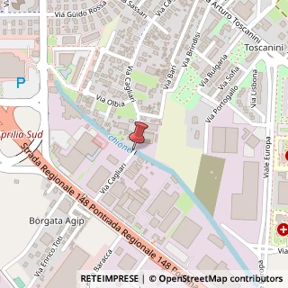 Mappa Via Cagliari,  53, 04011 Aprilia, Latina (Lazio)