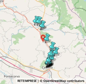 Mappa Via Umberto Primo, 03040 Belmonte Castello FR, Italia (7.8385)