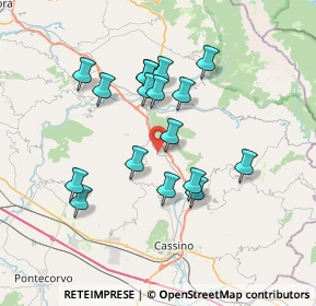 Mappa Via Umberto Primo, 03040 Belmonte Castello FR, Italia (6.74706)