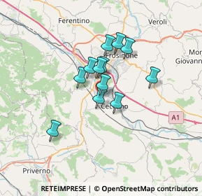 Mappa Strada Comunale Cirello Case d'Ercole, 03023 Ceccano FR, Italia (5.03333)