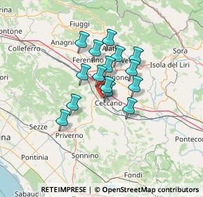 Mappa Strada Comunale Cirello Case d'Ercole, 03023 Ceccano FR, Italia (9.97867)