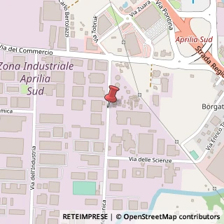 Mappa Via della Meccanica, 10, 04011 Aprilia, Latina (Lazio)