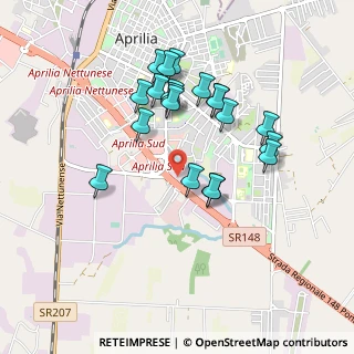 Mappa SR  148 Pontina, 04011 Aprilia LT, Italia (0.901)