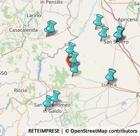 Mappa Via della Gardenia, 71034 Castelnuovo della Daunia FG, Italia (17.42071)