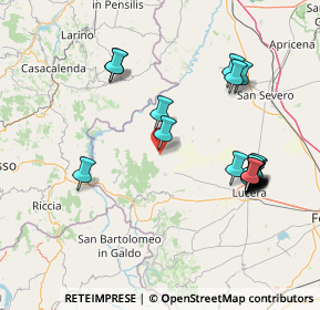 Mappa Via della Gardenia, 71034 Castelnuovo della Daunia FG, Italia (17.4905)