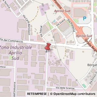 Mappa Via della Meccanica, 31, 04011 Aprilia, Latina (Lazio)