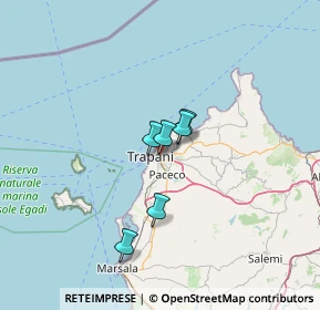 Mappa Via Giuseppe Titolo, 91100 Trapani TP, Italia (21.60714)