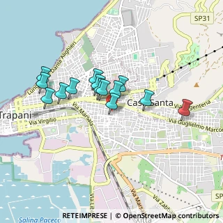 Mappa Via Giuseppe Titolo, 91100 Trapani TP, Italia (0.815)