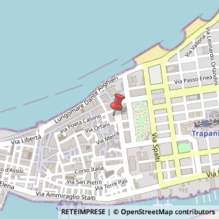 Mappa Via XXX Gennaio, 2, 91100 Trapani, Trapani (Sicilia)